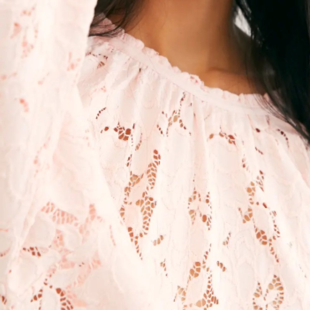 NWT Free People Olivia Lace Top - Picture 3 of 4